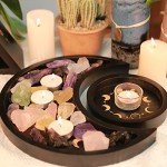 Crescent Moon Crystal Holder and Display Tray