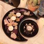 Crescent Moon Crystal Holder and Display Tray