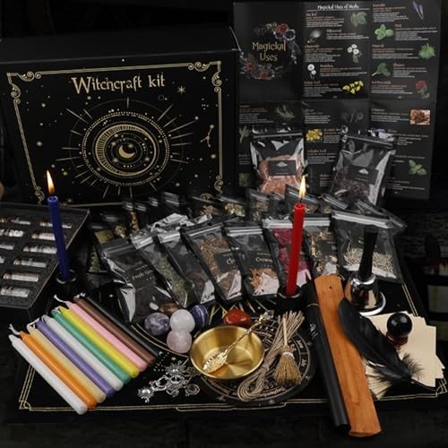 132-Piece Witchcraft Supplies Starter Kit