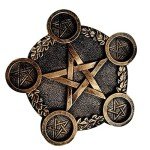 Astrology Star Candle Holder for Wiccan Altars
