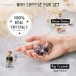 30 Healing Crystals in Jars for Witchcraft