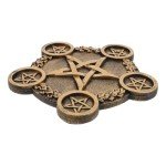 Astrology Star Candle Holder for Wiccan Altars