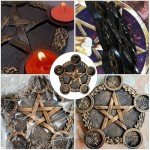 Astrology Star Candle Holder for Wiccan Altars