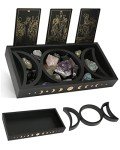 Triple Moon Crystal Holder and Tarot Stand