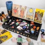 Triple Moon Crystal Holder and Tarot Stand