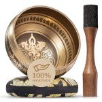 Tibetan Singing Bowl Set for Meditation & Healing