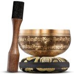 Tibetan Singing Bowl Set for Meditation & Healing