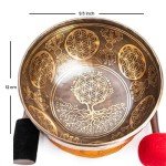 9" Tibetan Singing Bowl Set for Healing Meditation