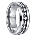 Gothic Demon Skull Ring in Sterling Silver