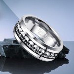 Gothic Demon Skull Ring in Sterling Silver