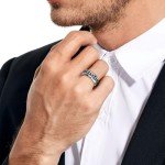 Gothic Demon Skull Ring in Sterling Silver