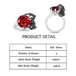Sterling Silver Gothic Spider Ring Set