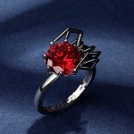 Sterling Silver Gothic Spider Ring Set