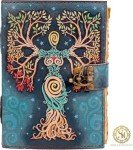Book of Shadows with Lock Clasp – Vintage Leather