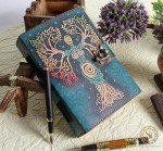 Book of Shadows with Lock Clasp – Vintage Leather