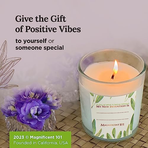 MAGNIFICENT 101 Pure Sage Smudge Set of 3 Candles
