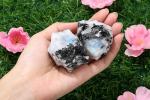 Rainbow Moonstone Raw Crystals - 2PCS Natural Healing