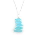 Stunning Sea Foam Blue Sea Glass Necklace