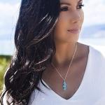 Stunning Sea Foam Blue Sea Glass Necklace