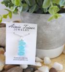 Stunning Sea Foam Blue Sea Glass Necklace