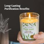 MAGNIFICENT 101 Pure Sage Smudge Set of 3 Candles