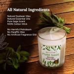 MAGNIFICENT 101 Pure Sage Smudge Set of 3 Candles