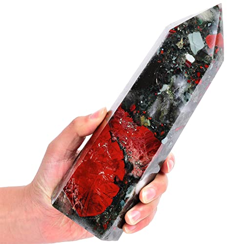 Large African Bloodstone Healing Crystal Wand