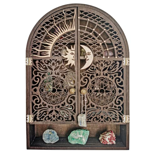 Sun and Moon Crystal Display Shelf & Case