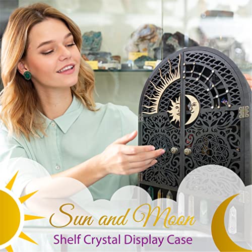 Sun and Moon Crystal Display Shelf & Case