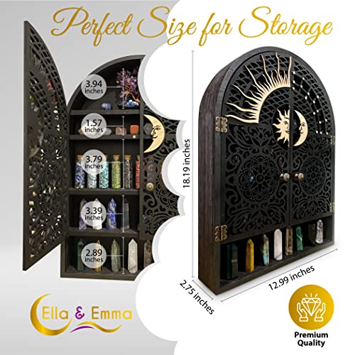 Sun and Moon Crystal Display Shelf & Case