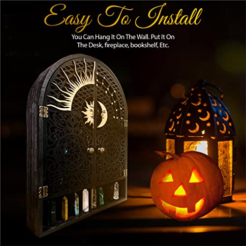 Sun and Moon Crystal Display Shelf & Case