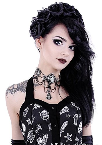 Gothic Victorian Crescent Moon Jewelry Necklace