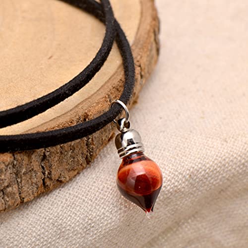 Vampire Blood Vial Double Layer Cord Choker Necklace