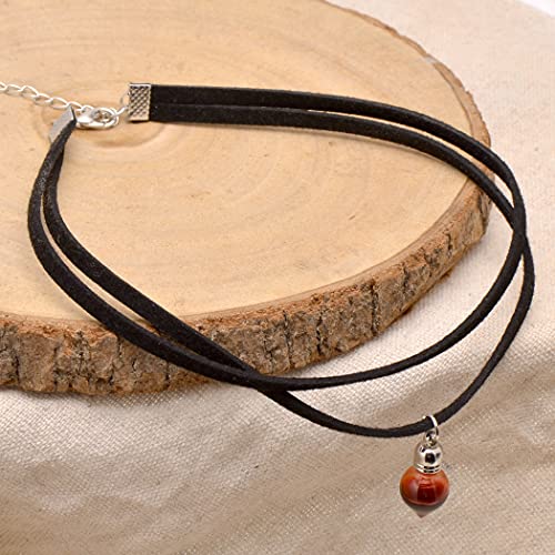 Vampire Blood Vial Double Layer Cord Choker Necklace