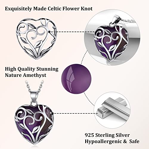 Bestyle Tree of Life Wrapped Healing Crystal Necklace - Magical Wicca Jewelry