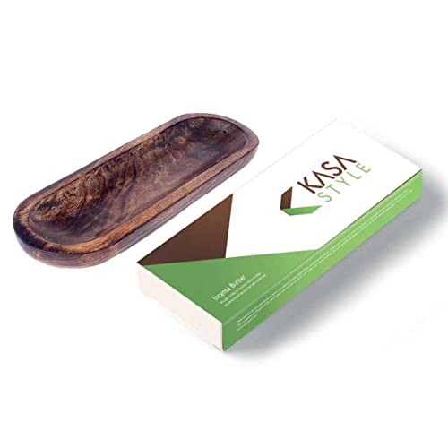 Large Wooden Double Incense Burner Ash Catcher