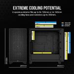 CORSAIR 3000D AIRFLOW Mid-Tower PC Case, Black