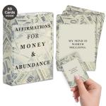 Positive Money Affirmation Cards for Manifesting Wealth