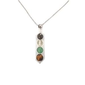 Prosperity Necklace with Healing Crystals for Abundance
