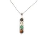 Prosperity Necklace with Healing Crystals for Abundance