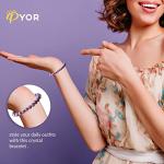 Lepidolite Reiki Bracelet for Prosperity and Luck