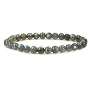 AA Grade Labradorite Beads Stretch Bracelet 7