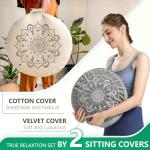 Luxury Velvet Meditation Cushion for Abundance and Relaxation