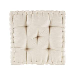 Ivory 20"x20" Azza Chenille Floor Pillow