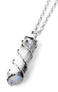 Rainbow Moonstone Necklace for Balance and Creativity