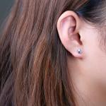 Hypoallergenic Pure Titanium Stud Earrings Set