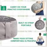 Luxury Velvet Meditation Cushion for Abundance and Relaxation