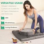 Luxury Velvet Meditation Cushion for Abundance and Relaxation