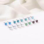Hypoallergenic Pure Titanium Stud Earrings Set