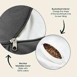 Buckwheat-Filled Zafu Meditation Cushion – Stone Color